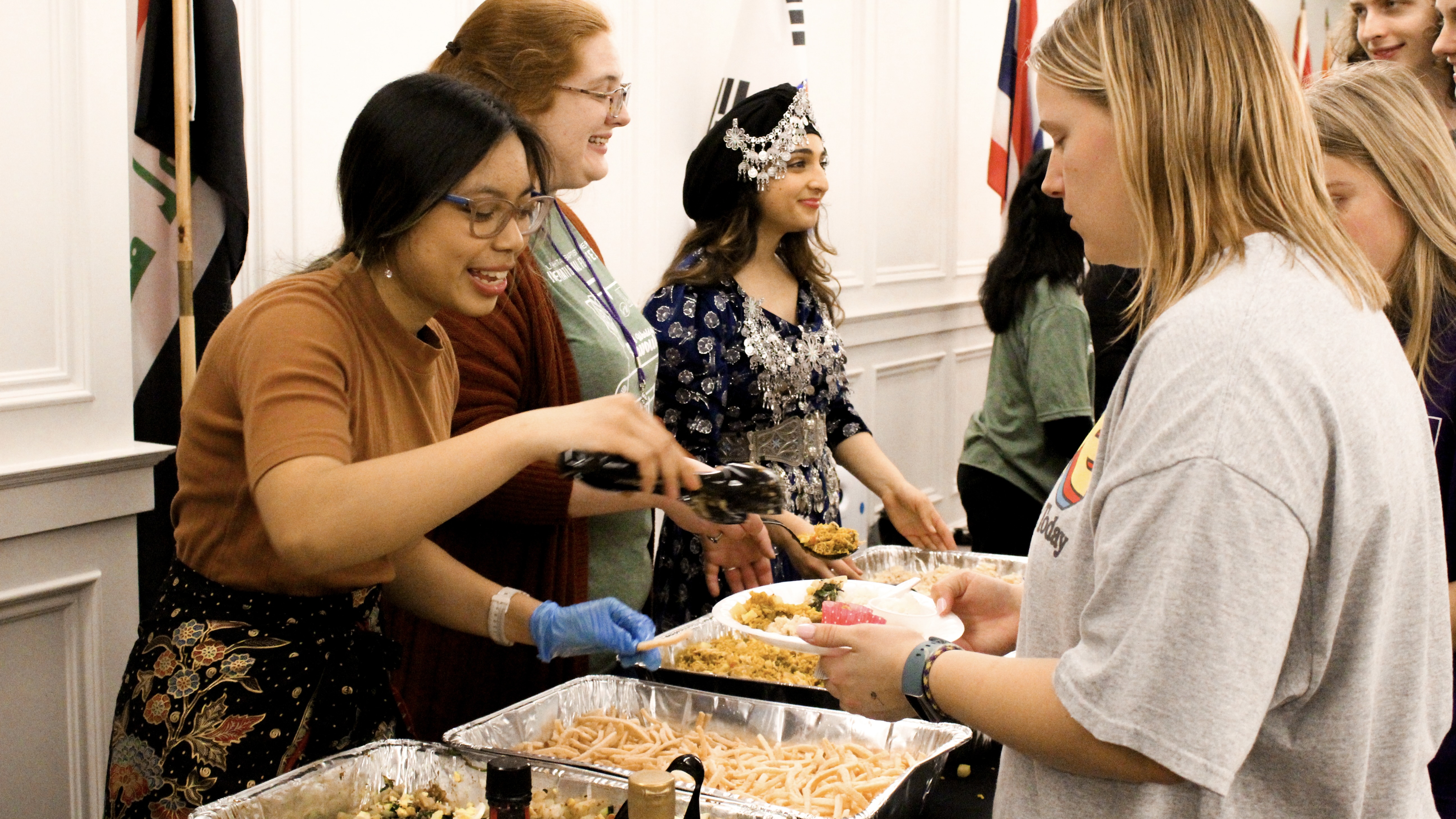 International food festival display