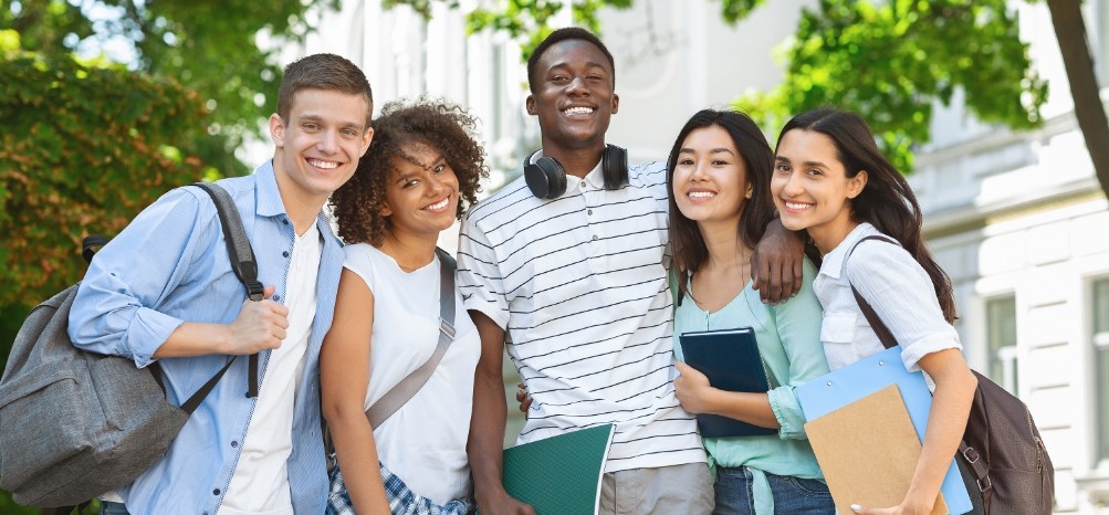 Students in a language exchange session